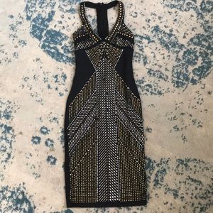 Bebe beaded midi dress